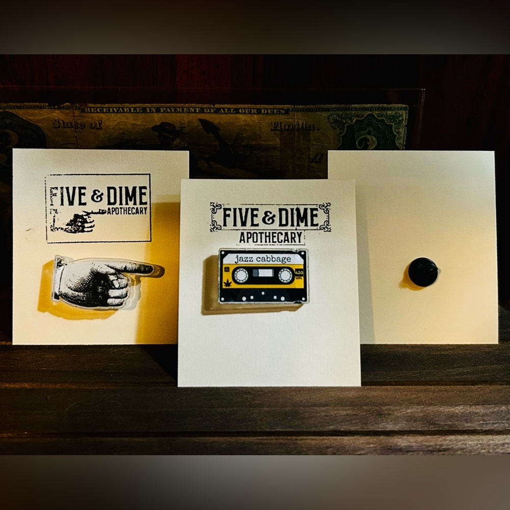 New Set of 2 Retro Vintage style pins